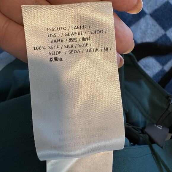 NEW Gucci Green 100% Silk A-Line Dress Short Sleeve Size 42 /6 Italy $2,735 - Picture 14 of 16